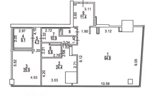 Аренда апартаментов в Город Столиц - Башня Санкт-Петербург 189,1 м² - фото 30